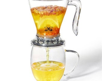 Tea maker, tea maker, team maker made of plastic, 0.5 l, teapot, tea, tea filter, coffee maker, tea set, gift, coffee set