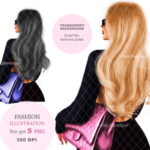 Girl Clipart, Fashion Illustration, Fashion Girl clipart,Girl Planner PNG, Digital Girl Clip Art, Cute Girl Clip Art