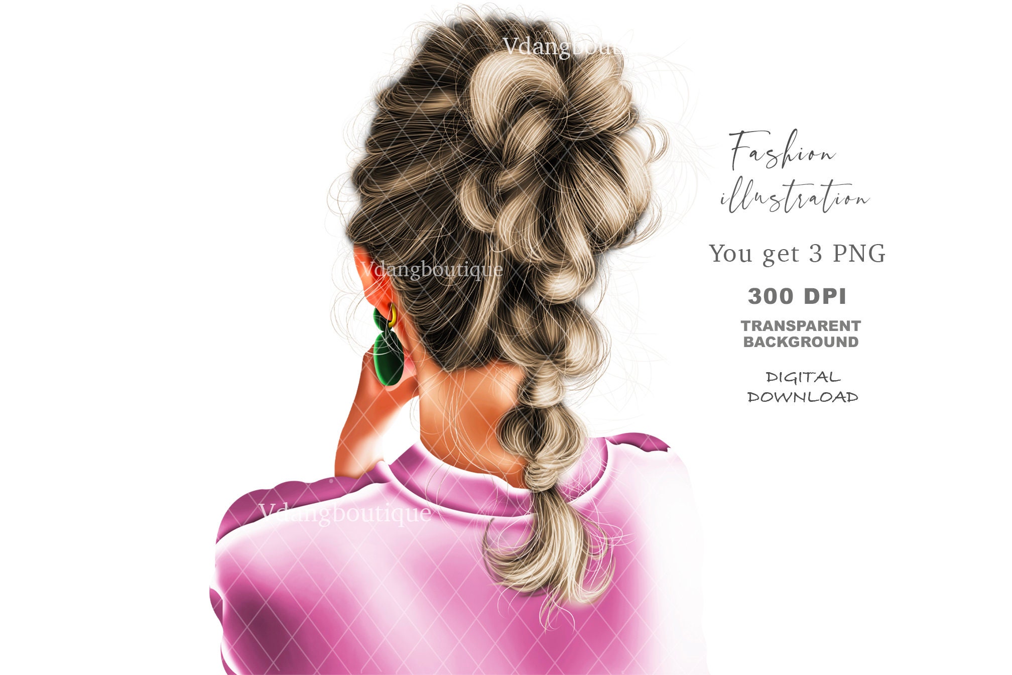 Lovely Girl Clip Art PNG, Girl Fashion Clip Art,fashion Illustration