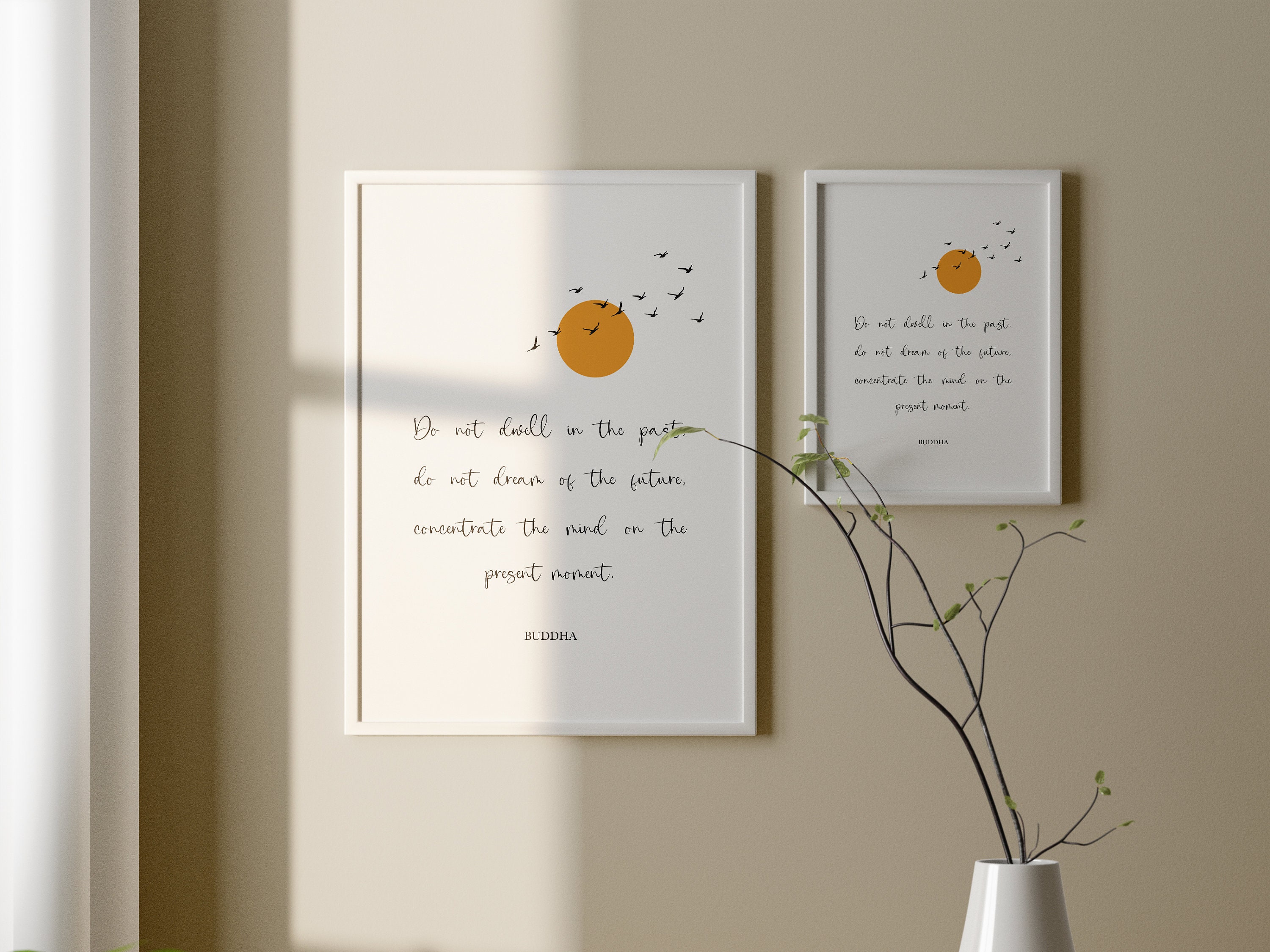 Buddha Quotes Do Not Dwell in the Past Digital Art Decor - Etsy