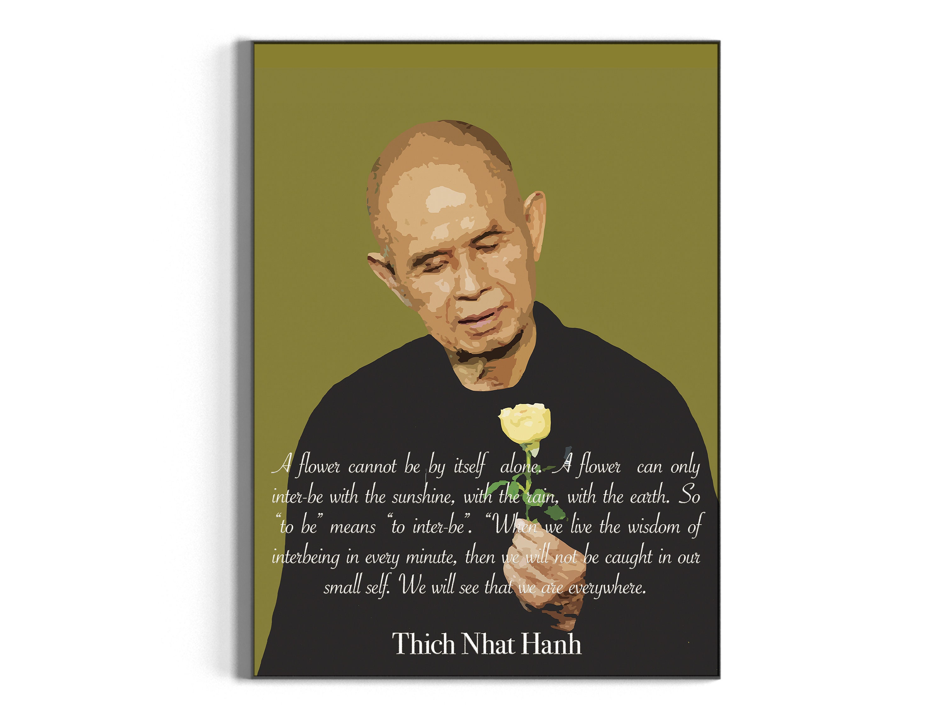 Thich Nhat Hanh Photo Thich Nhat Hanh Quotes Printable Wall Art Digital ...