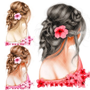 Fashion girl clipart - girl clip art png - fashion girl illustration - digital clip art - beauty girl style dress art artist print clip art