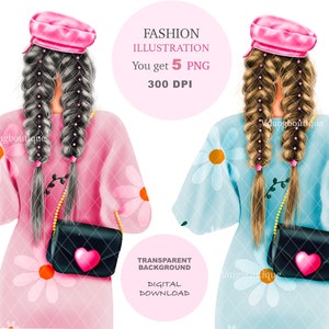 Girl Fashion Clip Art,Fashion Illustrations,Girl PNG,Digital Clip Art, Girl Planner,Cute Girl Illustrations, Women Clip Art, Transparent PNG