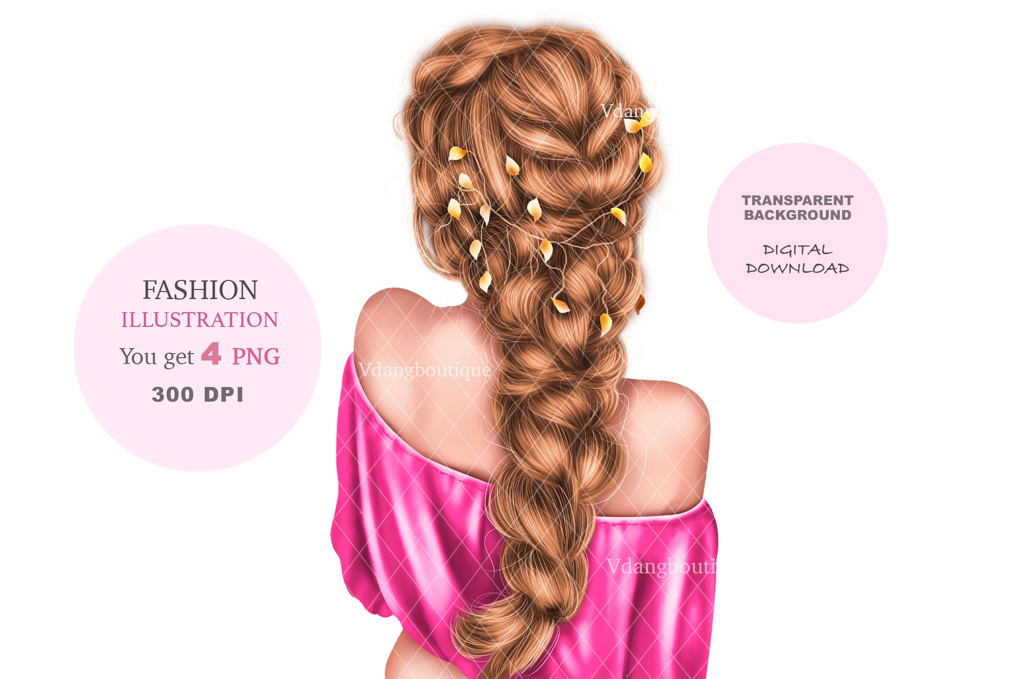 Fashion Girl Clip Art, Cute Girl Clip Art, Fashion Illustrations, Girl ...