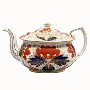 Chamberlain Worcester Teapot & Cover, Japan Pattern 550, c. 1810