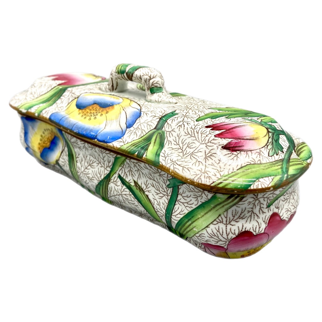 Antique Victorian Pottery Razor or Toothbrush Box, Circa 1840 - Etsy