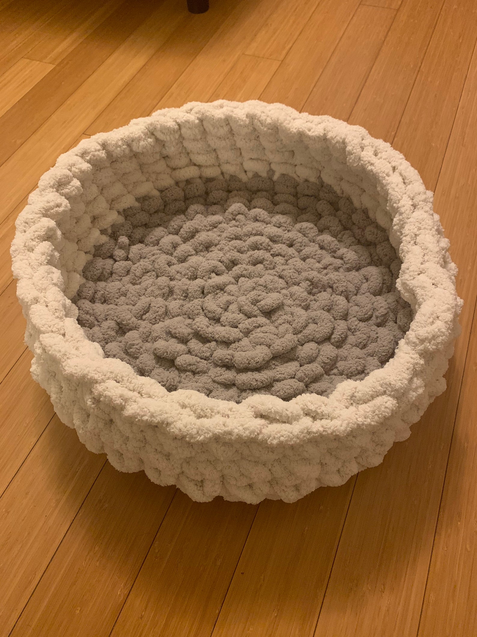 Cat Bed Handmade CHUNKY KNIT Pet Bed super soft chenille Etsy
