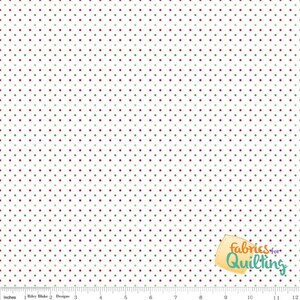 Swiss Dots van Riley Blake - Kerstmis (op maat gesneden)