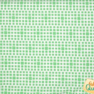 May include: Green and white fabric with a small square pattern.