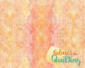 Puede incluir: Una tela amarilla, naranja y rosa con un patrón sutil. La tela tiene una textura suave y fluida.