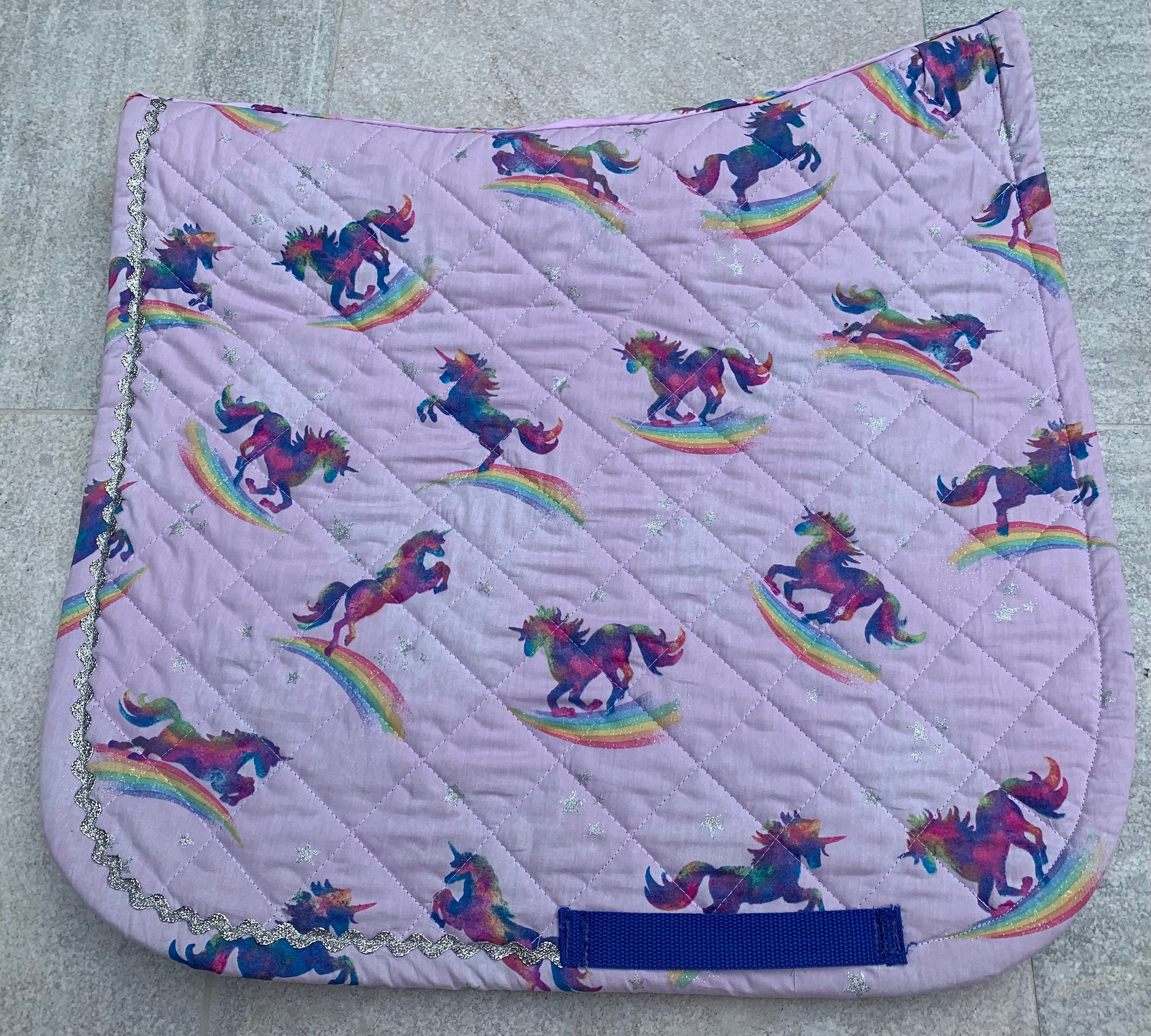 Unicorns & Rainbows Saddle Pad Etsy