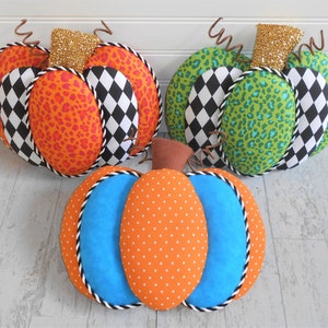 Fabric Pumpkin Wreath Attachment, Fall Wreath Attachment