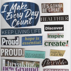 Vision Board Kit Digital Download: 200+ Magazine Clippings