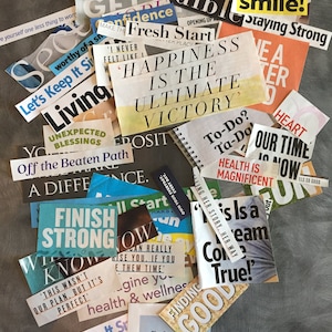 Vision Board-kit: 20 inspirerende woorden en zinnen