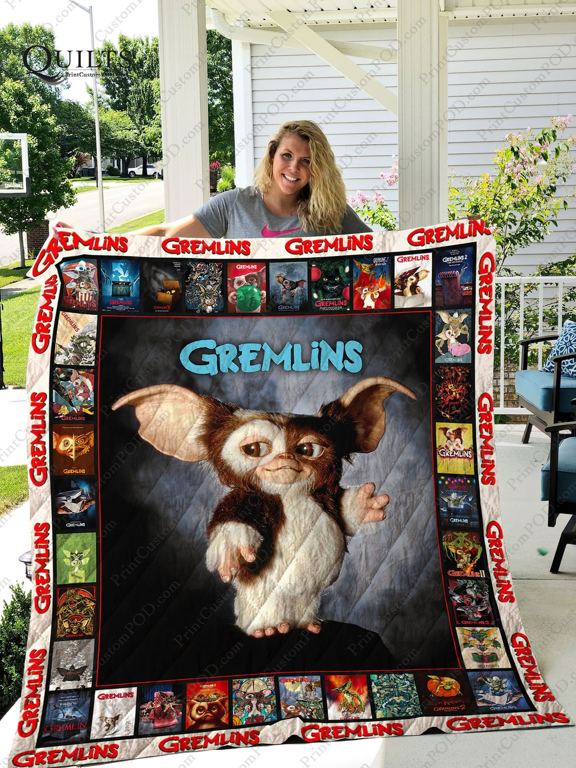 Gremlins Quilt Blanket Ver 1 1 Etsy