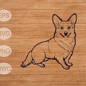 Cute Corgi svg, eps, png, dxf, Cut File for Your Next Project