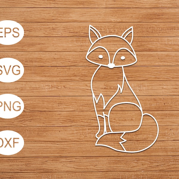 Fox / svg, png, eps, dxf