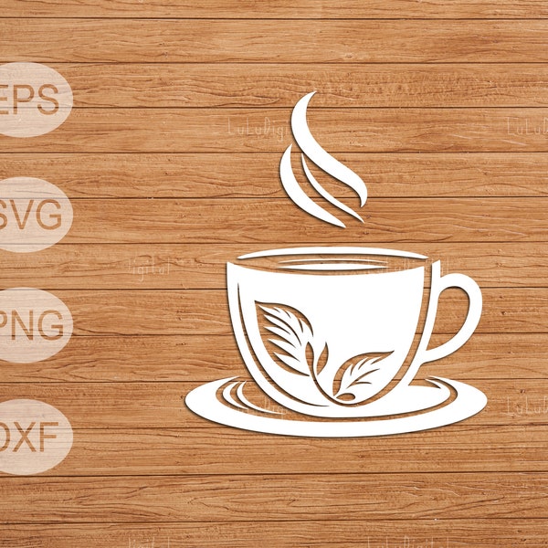 Tea mug, tea cup, tea svg, cut file, svg, png, eps, dxf, instant download