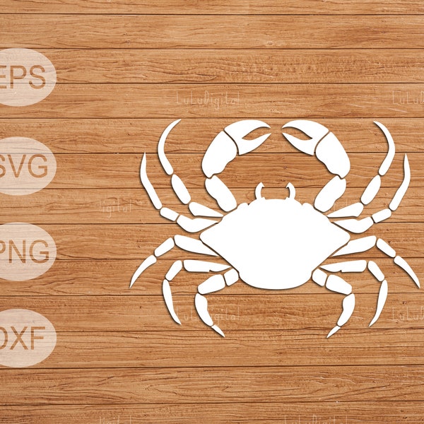 Crab svg, blue crab silhouette, vector crab