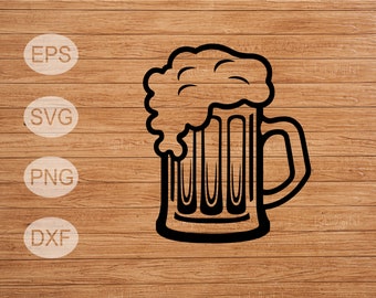 Beer mug svg, beer mug clipart, beer mug png, beer stein svg, commercial use, digital download