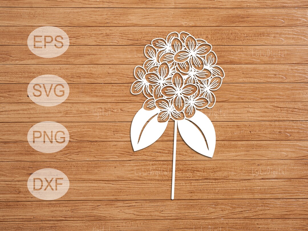 Hydrangea Svg Hydrangea Png Flower Svg Png Hydrangea - Etsy