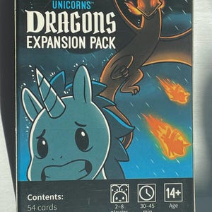 TeeTurtle Unstable Unicorns Dragons Expansion Pack. Free Shipping