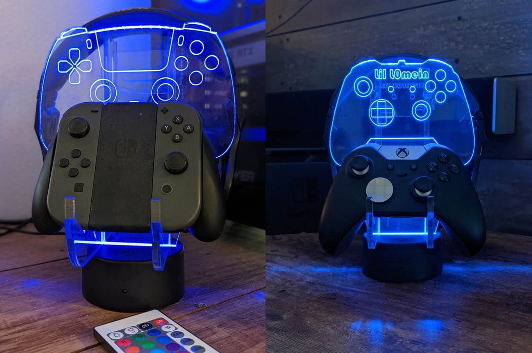 Customizable LED Gaming Controller and Headset Stand | Gaming ...