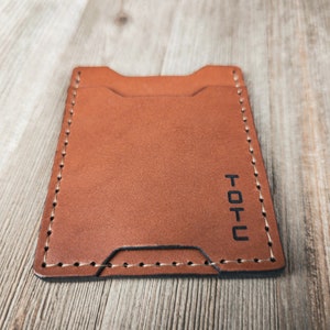 Cartera Minimalista Compacta para Hombre / Veterana Fabricada con Cuero Americano