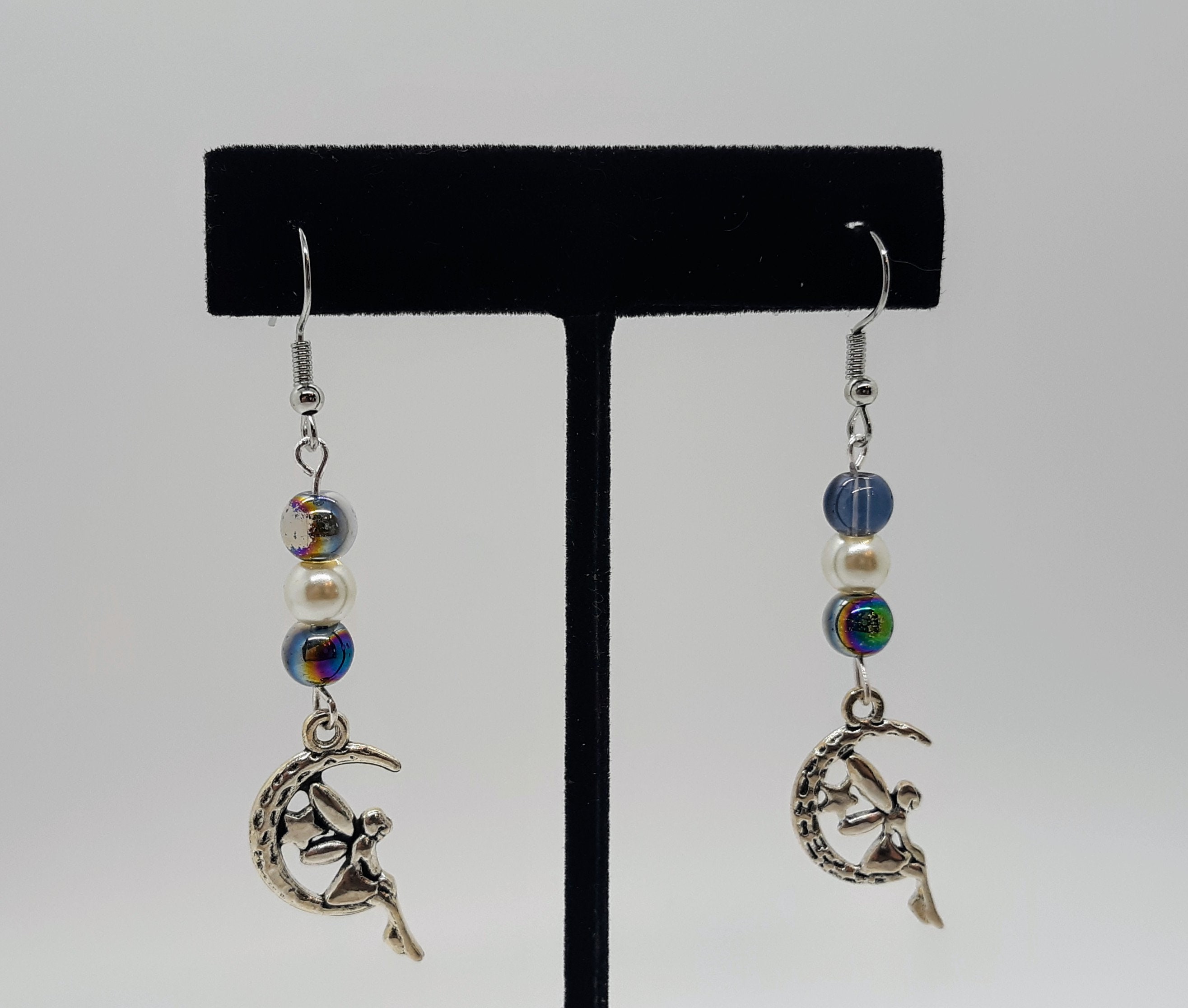 Moon Child Beaded Fringe Earrings - Fairy Moon Collection – Earth