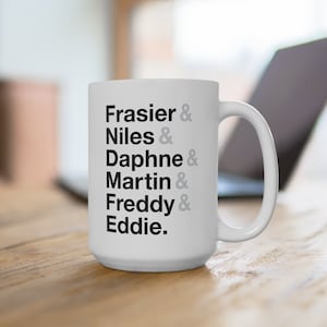 Taza de café con personaje Frasier, 15 oz