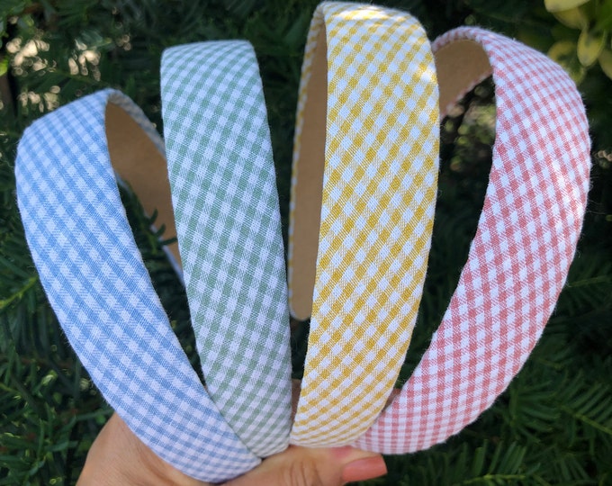 Plaid Tartan Headband: Handmade Girls Hair Accessory
