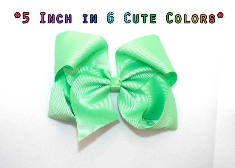 French Barrette,Large hair bow Girl Hair Bow Choose Hair bow girls grosgrain hair in 5 inch hair bows Clip jojo bows,Back to School