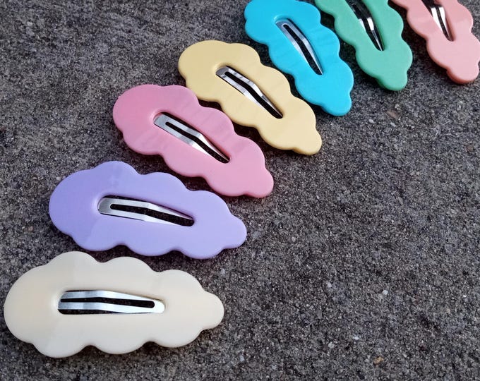 Pastel Hair Clips-Non-slip hair clips-Toddler clip-Holyday Clip Matte-Acrylic Finish-Girl-Accessories Gift-Barrette Spring Back to School