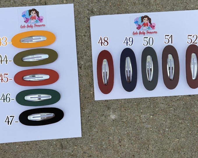 Ovals Snap Clip-Holyday Clip-Summer Barrette No slip Hair clip-Acrylic-Gift-Women and kid-Toddler-Summer-Back to School-Christmas Accessory