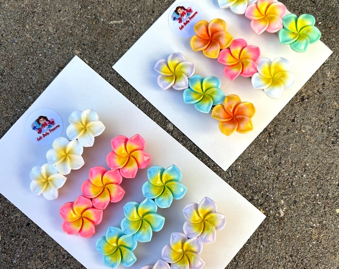 Hibiscus Flower Hair Clip: Acetate Hawaiian Hair Claw