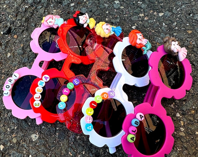 Resin Princess with Name-Personalized Kids Sunglasses: