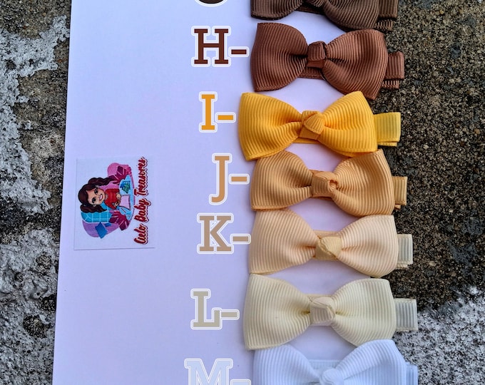 Mini Knot Bow Alligator Clip: Fine Hair, Newborn Gift