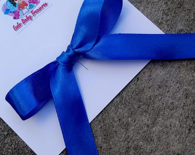 Satin Hair Bow: Handmade Elegant Ponytail Holder, Back to School