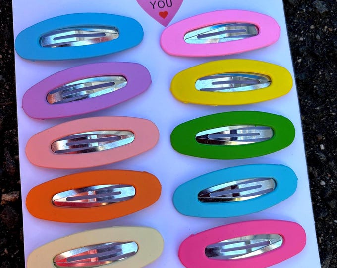 Ovals Snap Clip-Holyday Clip-Summer Barrette No slip Hair clip-Acrylic-Gift-Women and kid-Toddler-Summer-Back to School-Christmas Accessory