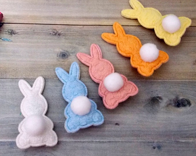 Pastel Colors Bunny Hair Clip Accessories/Easter Hair Clip/Hair Clippies Toddler/Bunny Kid Barrettes Alligator Clip/Bunny Snap Clip holiday