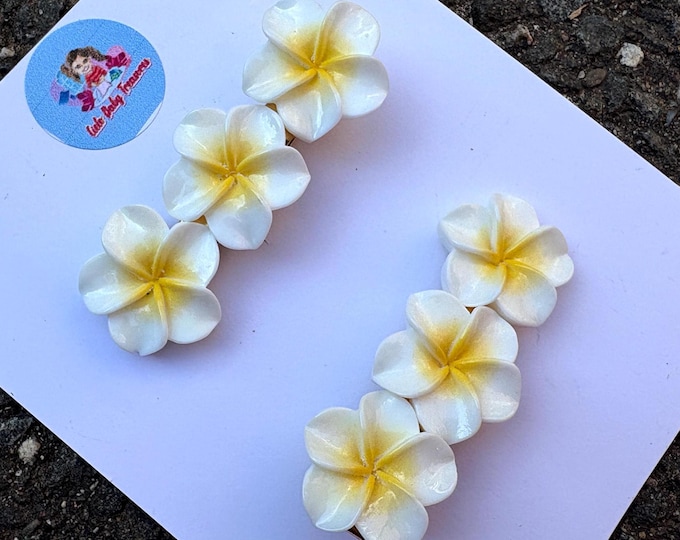 Hibiscus Flower Hair Clip: Acetate Hawaiian Hair Claw