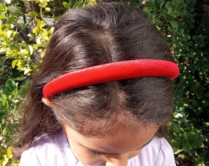 Velvet Headband: Red or Emerald Green, Glitter Stars or Hearts