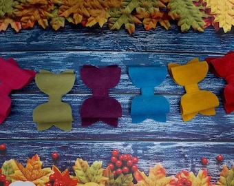 You pick one-Fall small hair bows-Autumn color bow-Baby Girl Accessory-Boho Solid color hair bow-Thanksgiving toddler hair bow-baby hair bow