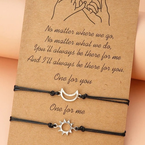 Adjustable Bracelet Pinky Promise Bracelets In Store Rudrakshi Craft Pinky  Promise Black Bracelets Anklets For Couples Best Friend Long Distance