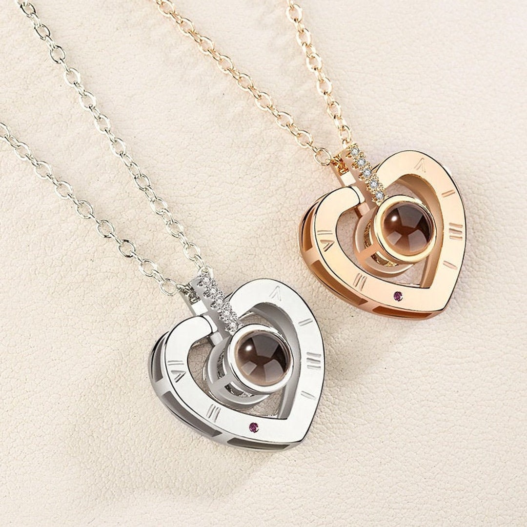 Amazon.com: MAJORWARAP Magnetic Couple Necklace for Him and Her Sun and  Moon Projection 100 Languages I Love You Necklaces Matching Heart Necklace  for Couples Best Friends Relationship Necklace (Gold): Clothing, Shoes &