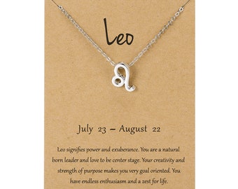 Leo Necklace - Etsy