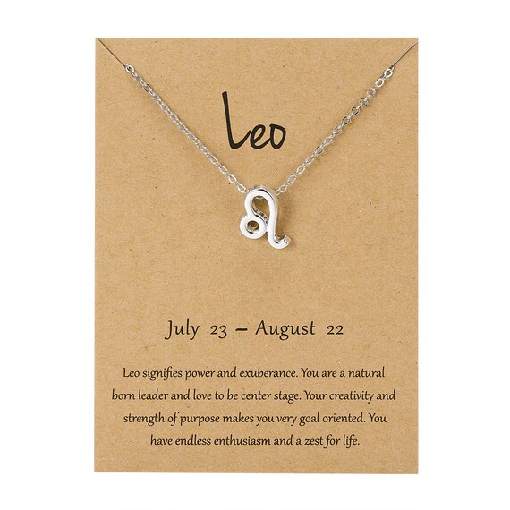 Leo Star Sign Pendant Necklace 