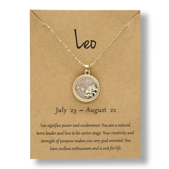 Pendant Necklace Horoscope Necklace Leo 