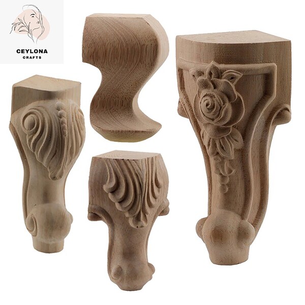 Wood Furniture Legs Etsy