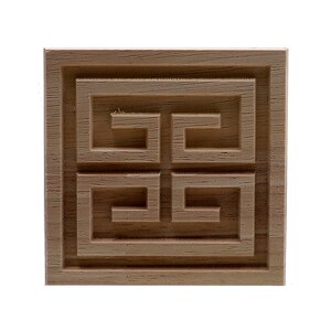 Square Wood Applique Only Wood Carved Unpainted Figurines - Etsy